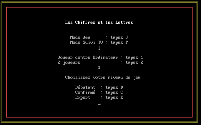 Des chiffres et des lettres (fr)